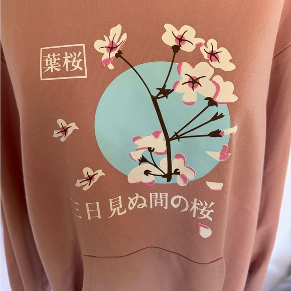 Pink Japanese Cherry Blossom Sweatshirt - Picture 2 of 5